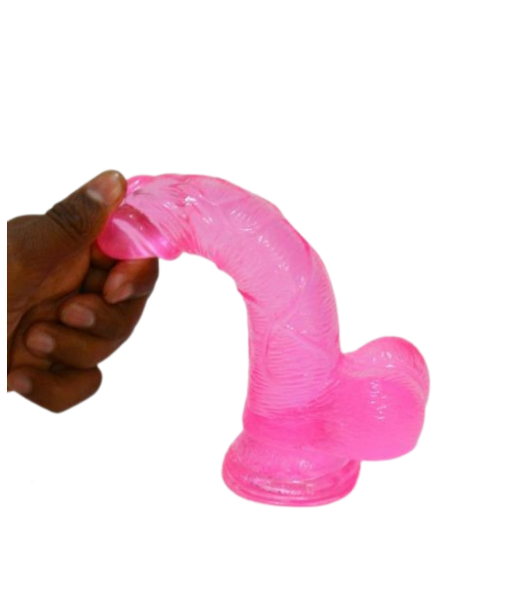 Pink Dildo With Suction Base - Freaky Fun