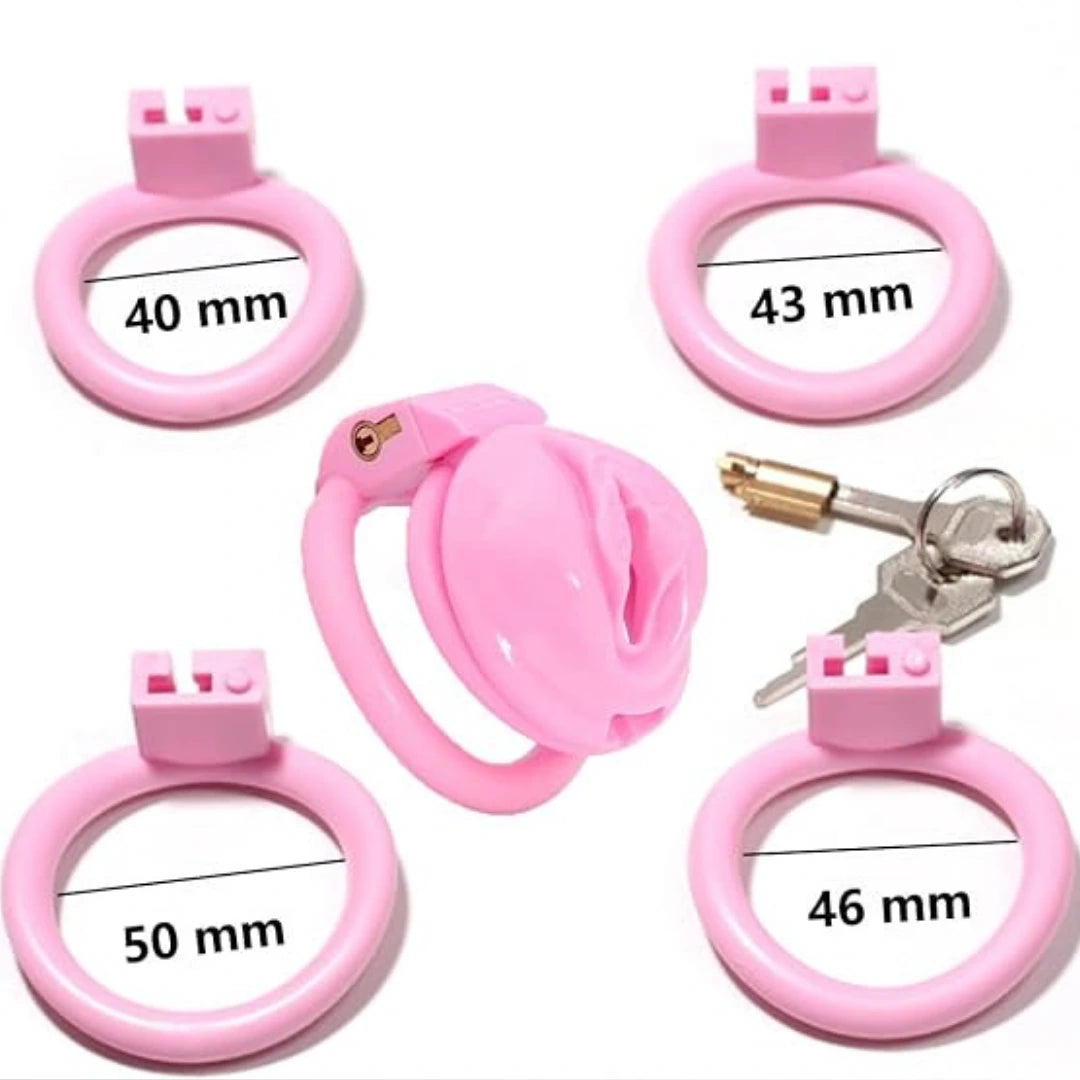 Pink Sissy Chastity Cage