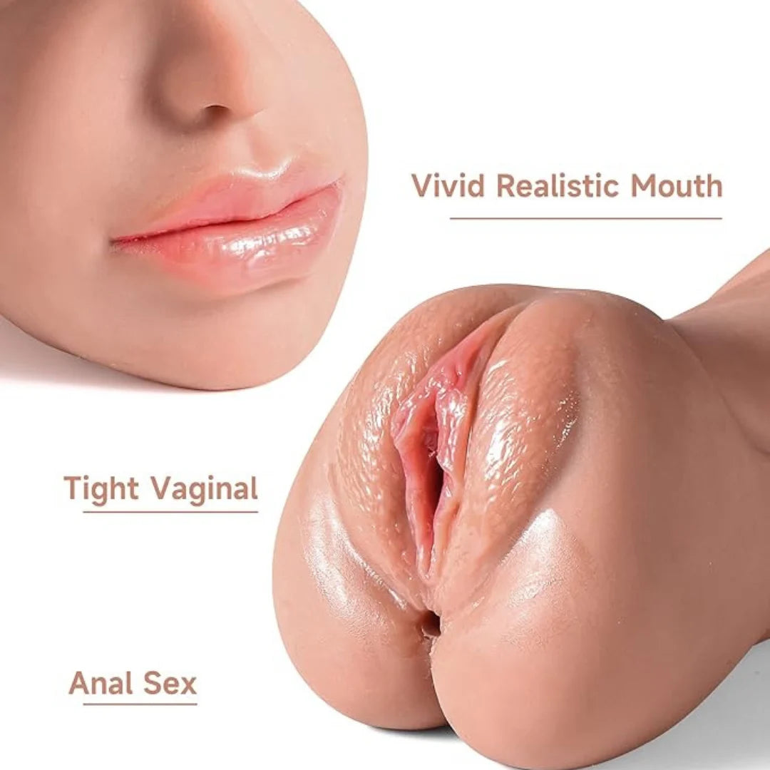 3 in 1 Masturbator Pussy Anal Mouth