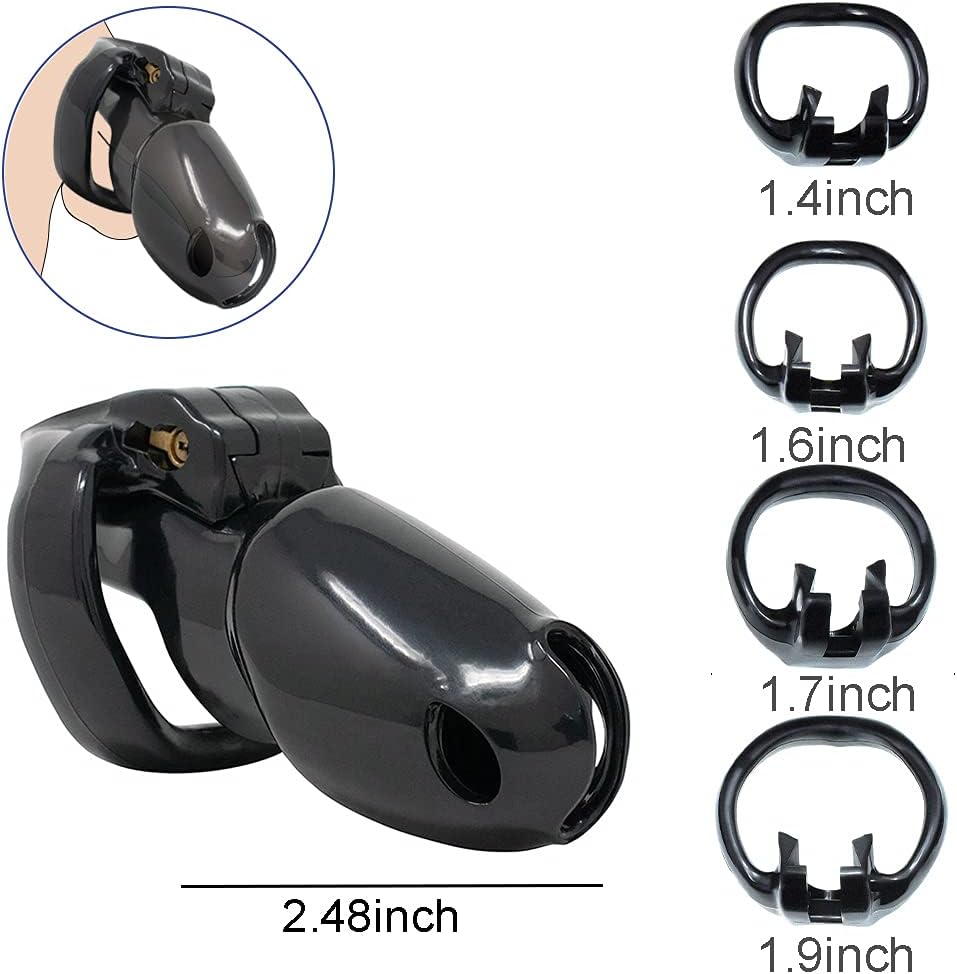 Black Medium Chastity Cage