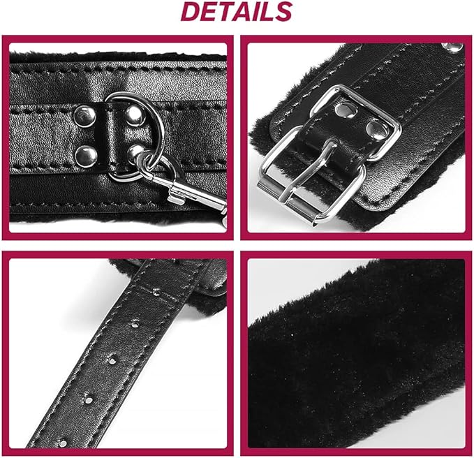 Soft Premium Black Hand Cuffs - Freaky Fun