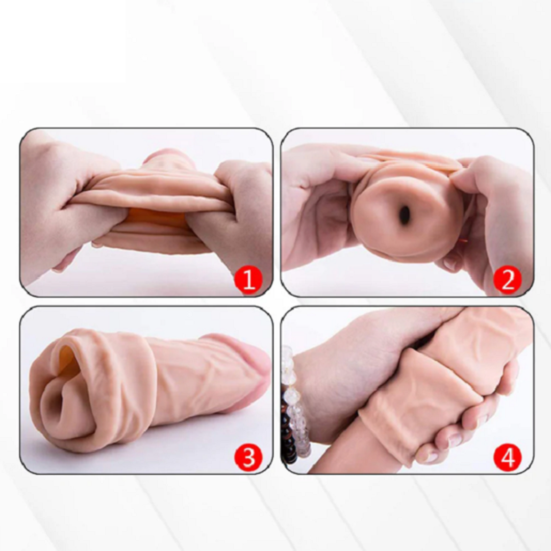 Smooth Silicon Penis Sleeve - Freaky Fun