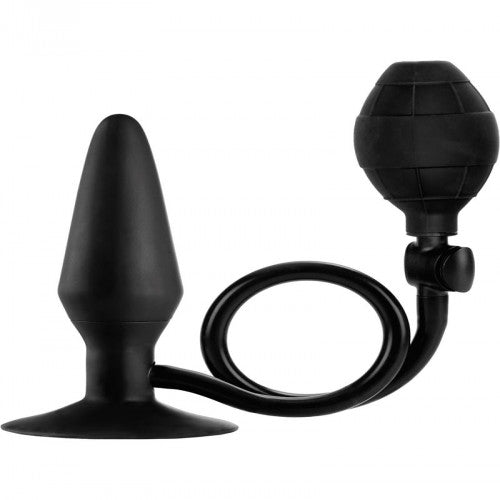 Anal Air Inflatable Black Anal Plug