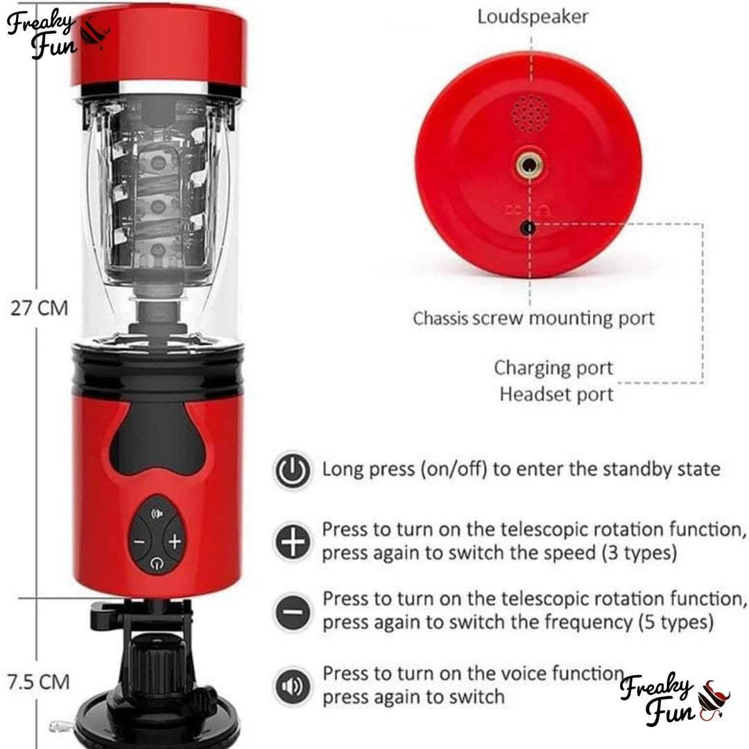 Automated Red Lily Masturbator