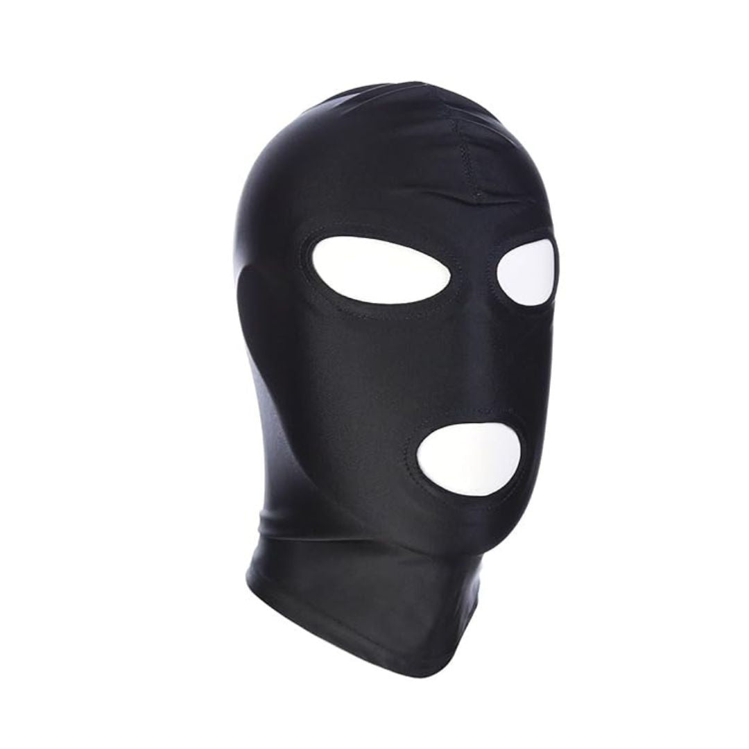 BDSM Black full Face Cover Mask - Freaky Fun