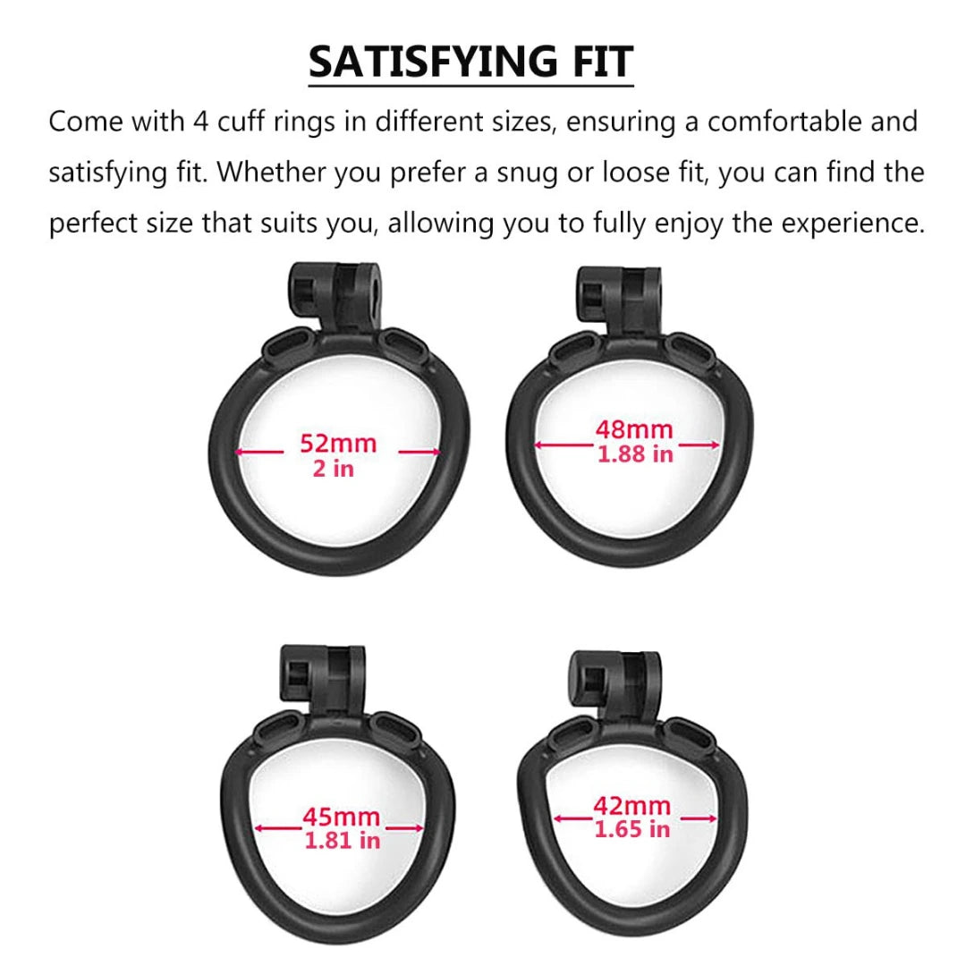 Black Mini Chastity Cage