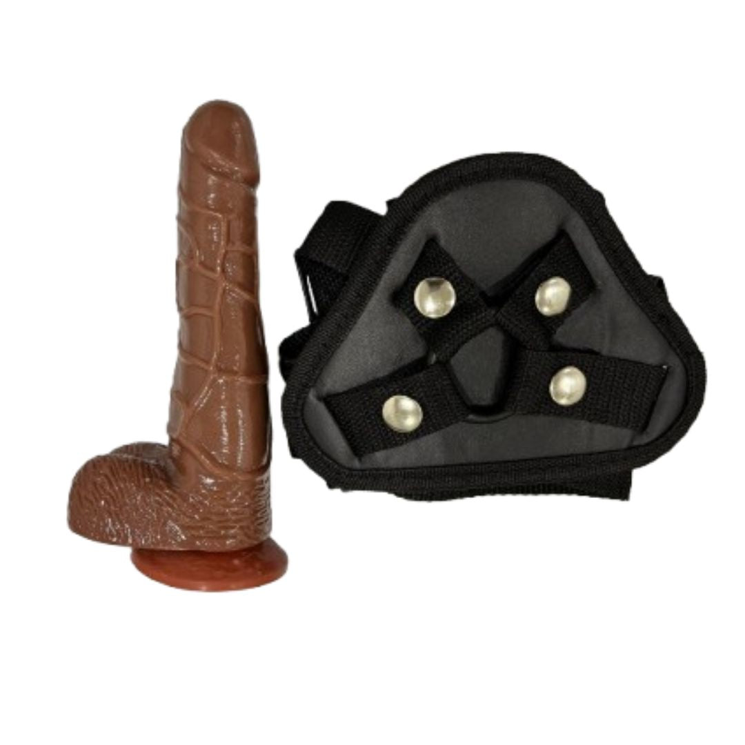 Chocolate Dildo With Strap Belt - Freaky Fun