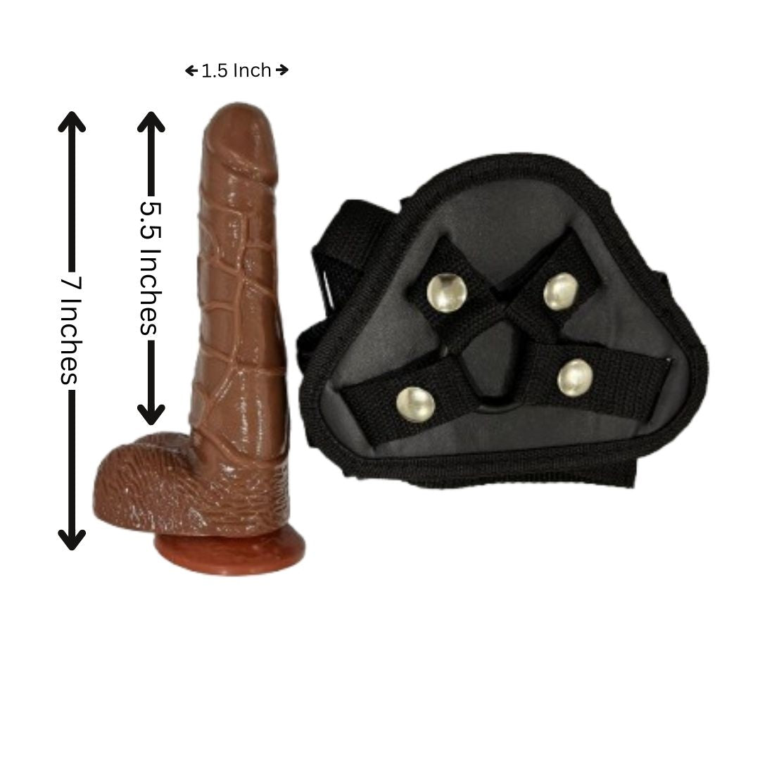 Chocolate Dildo With Strap Belt - Freaky Fun