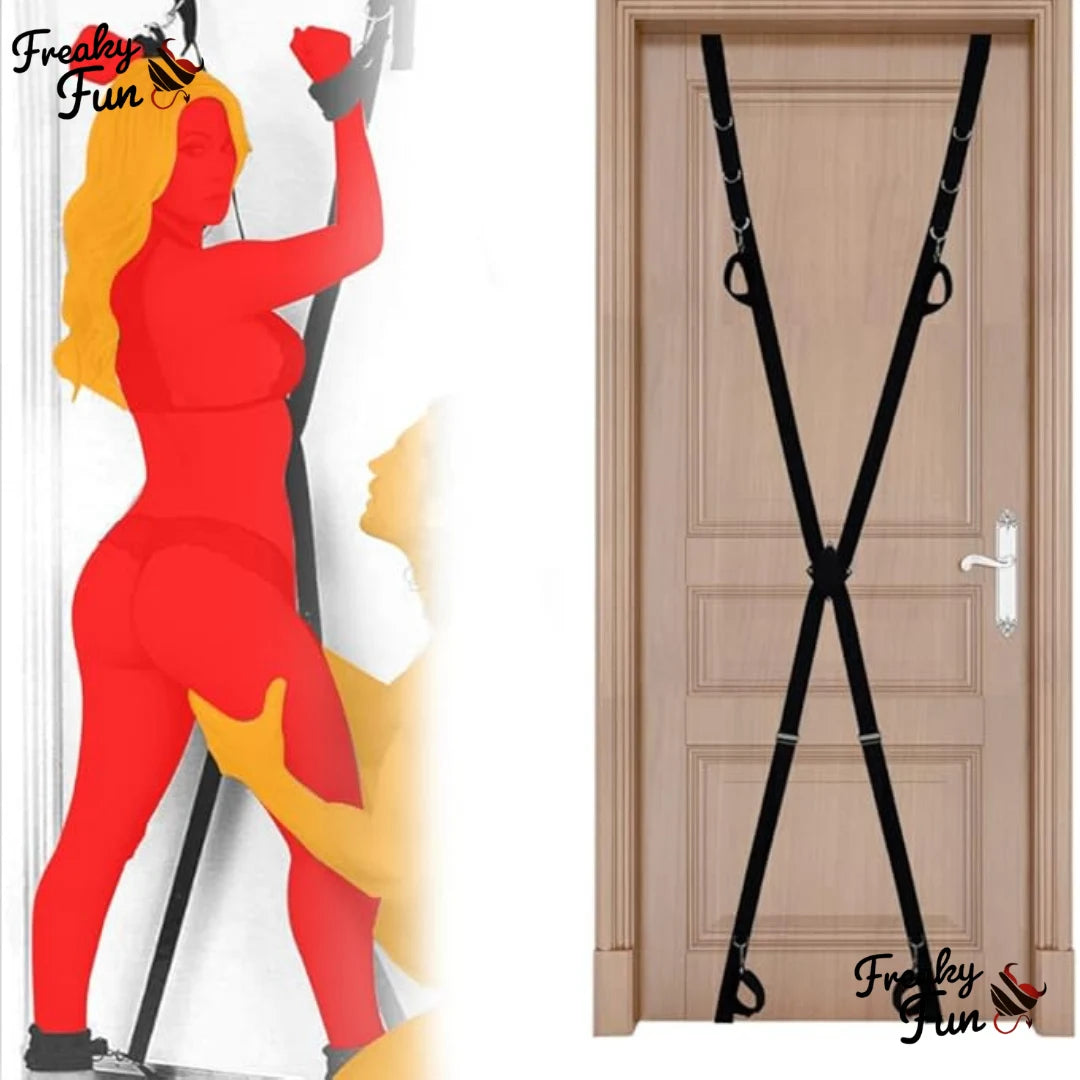 Door Harness with hand and leg-cuffs