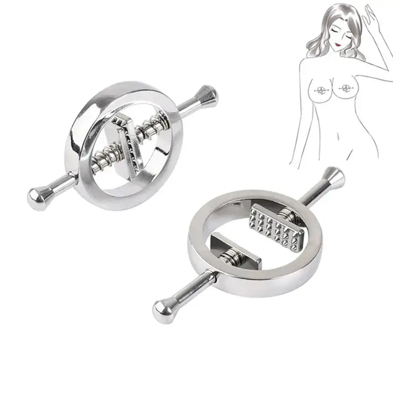 Spring Pull Slave Metal Nipple Clamps