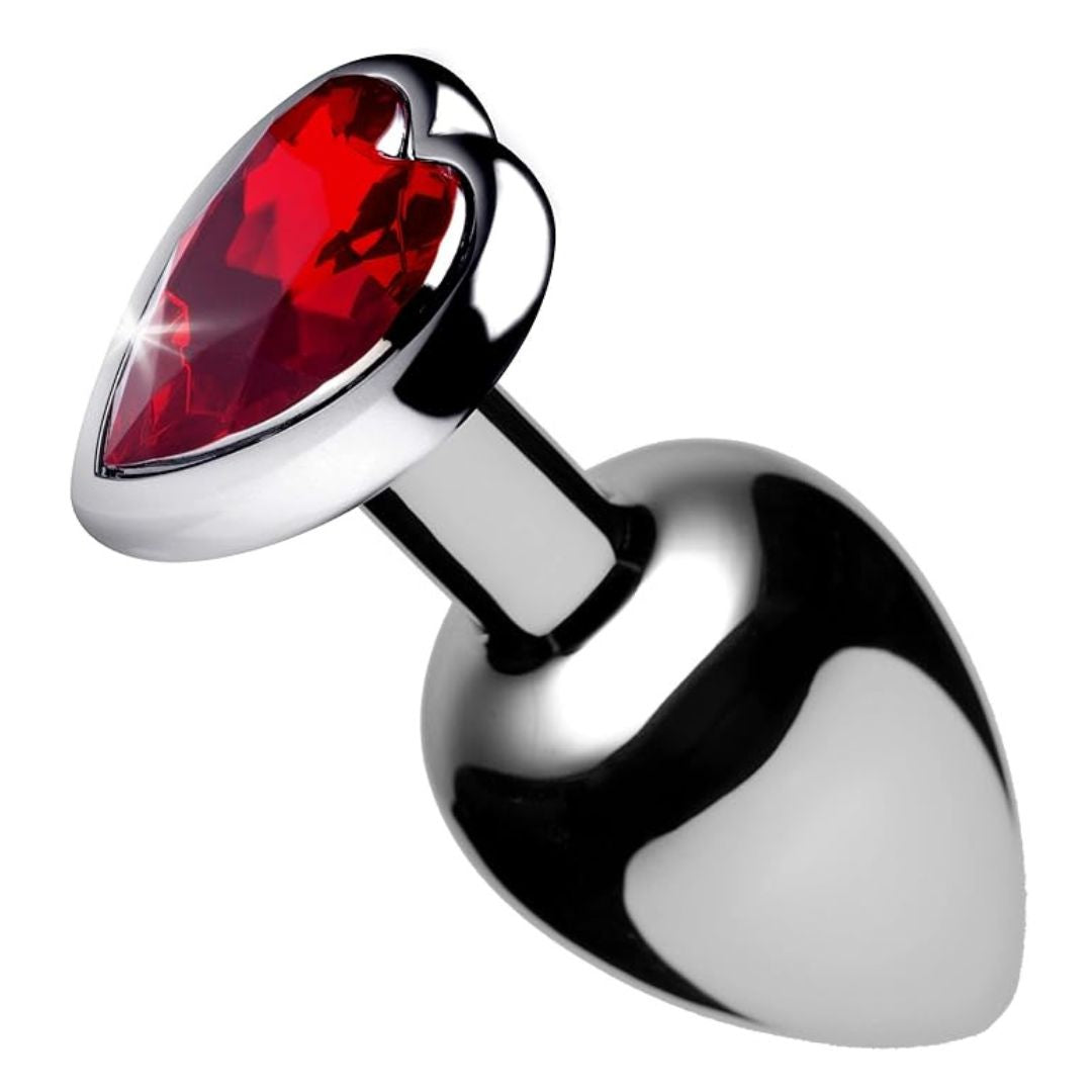 Heart Base Stainless Steel Anal Plug - Freaky Fun