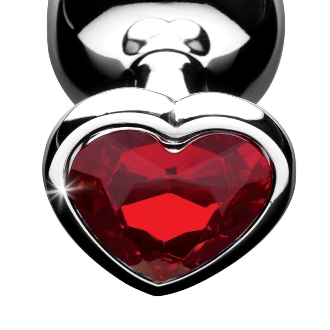 Heart Base Stainless Steel Anal Plug - Freaky Fun