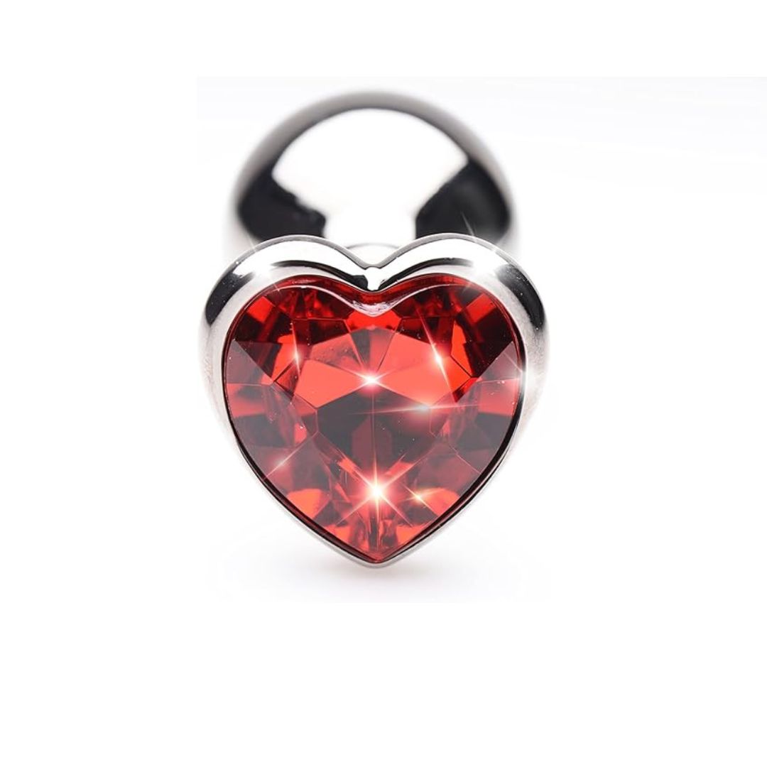 Heart Base Stainless Steel Anal Plug - Freaky Fun
