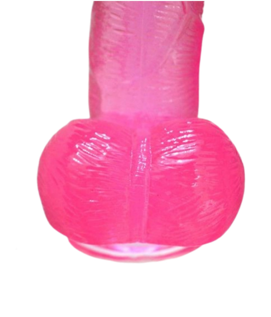 Pink Dildo With Suction Base - Freaky Fun