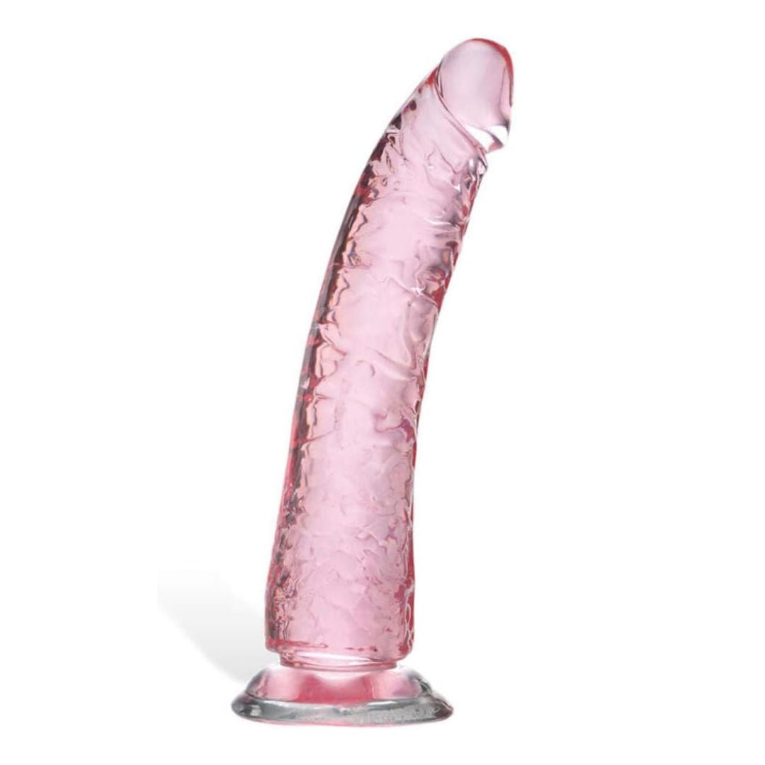 Pink Silicone Suction base 8 Inch Dildo - Freaky Fun