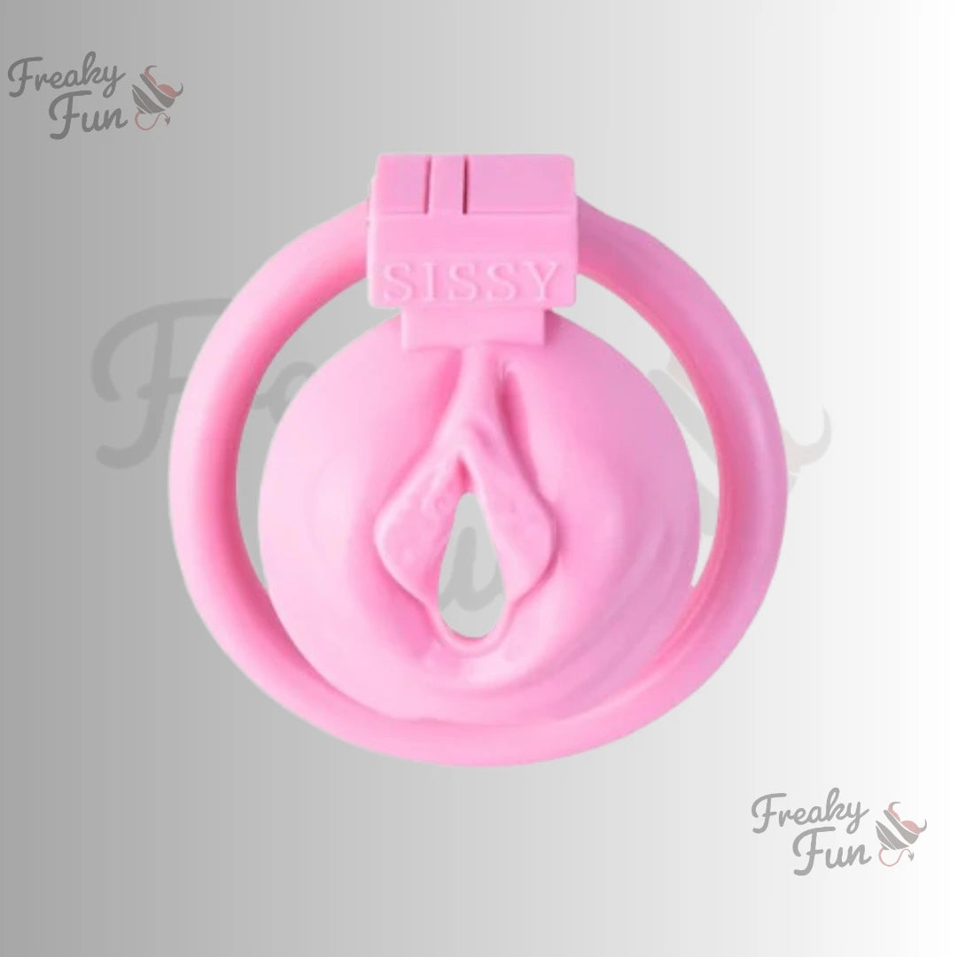 Pink Sissy Chastity Cage