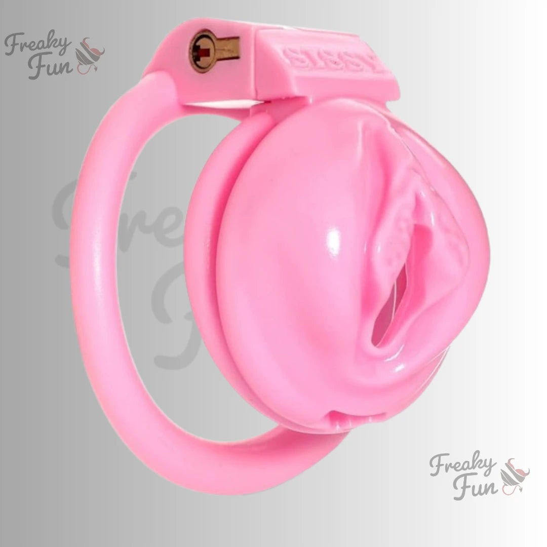 Pink Sissy Chastity Cage