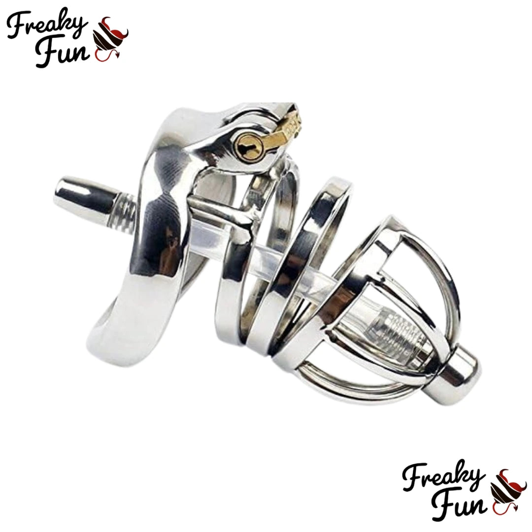 Chastity Cage With Urethral Sounding