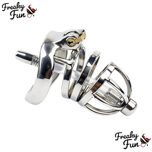 Chastity Cage With Urethral Sounding