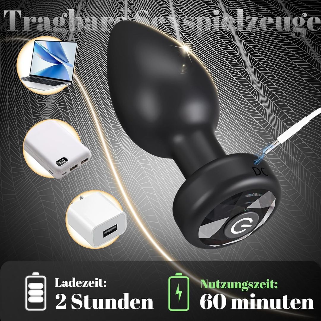 Mobile App Vibrating Anal Plug For Women and Men - Freaky Fun