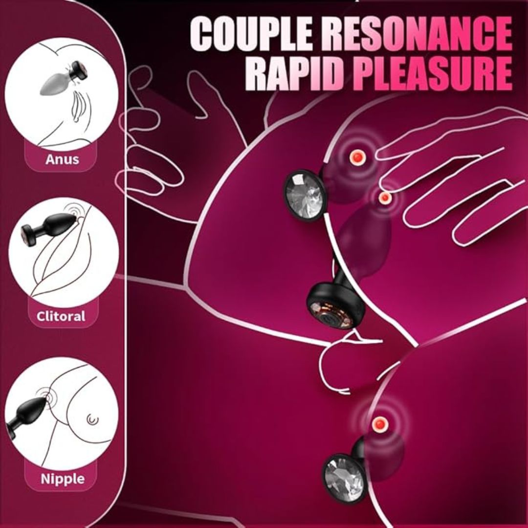 Mobile App Vibrating Anal Plug For Women and Men - Freaky Fun