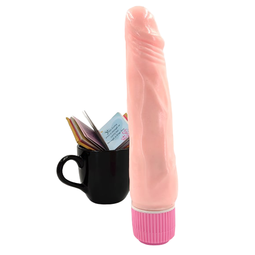 Adam 7 Inch Vibrating Dildo - Freaky Fun