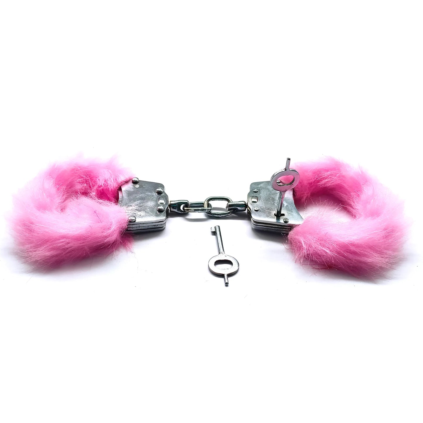 Pink Fluffy Feather Handcuffs For Couples